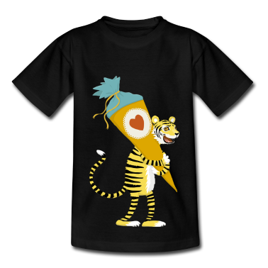 Einschulung T-Shirt - Tiger_Schultüte