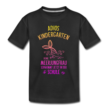 Einschulung T-Shirt - Einschulung Grundschule Erste Klasse Meerjungfrau