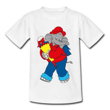Einschulung T-Shirt - Benjamin Blümchen mit Schultüte