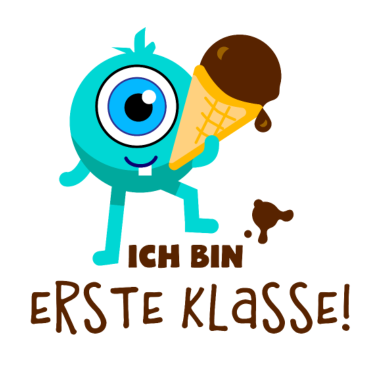 Motiv Schulstart Monster Schoko