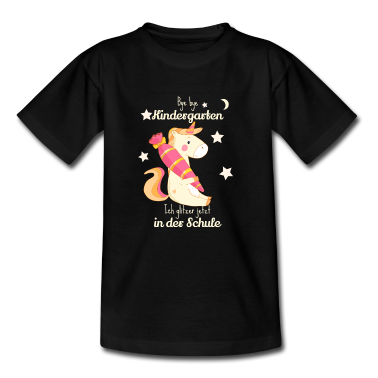 Einschulung T-Shirt - Bye bye Kindergarten ich glitzer in der Schule