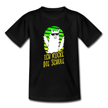 Einschulung T-Shirt - Einschulung Grundschule Erste Klasse Lama Alpaka