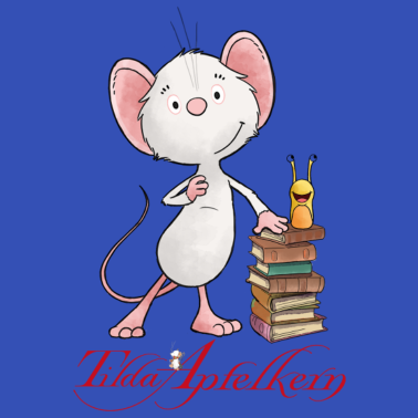 Motiv Tilda Apfelkern mit Büchern und Schnecki