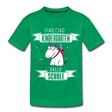 Einschulung T-Shirt - einhorn schule