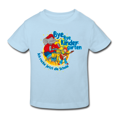 Einschulung T-Shirt - Benjamin Blümchen Bye Bye Kindergarten