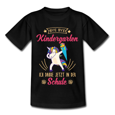 Einschulung T-Shirt - Einschulung Einhorn Schulanfang 1.Klasse Geschenk