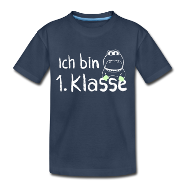 Einschulung T-Shirt - Einschulung Ich Bin 1. Klasse Dino