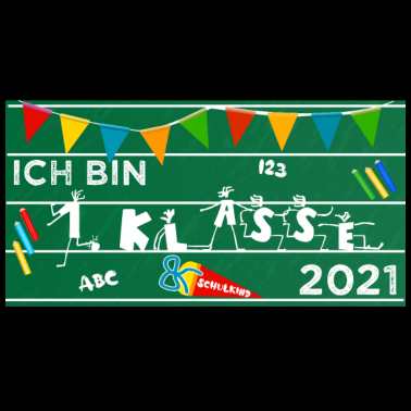 Motiv Schulkind 1. Klasse erste Klasse 2021 Geschenk