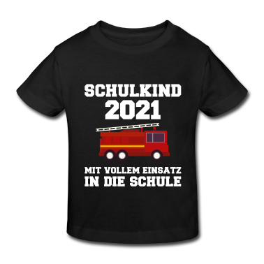 Einschulung T-Shirt - Schulkind 2021 Einschulung Feuerwehr Feuerwehrauto