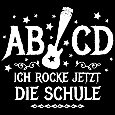 Motiv Ich rocke jetzt | Schulkind Einschulung Gitarre we