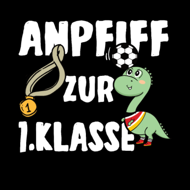 Motiv Anpfiff zur 1. Klasse - Junge Fußball Einschulung