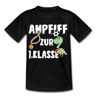 Einschulung T-Shirt - Anpfiff zur 1. Klasse - Junge Fußball Einschulung