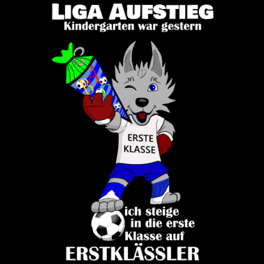 Motiv Wolf ABC Einschulung Fussball Erstklässler Schüler