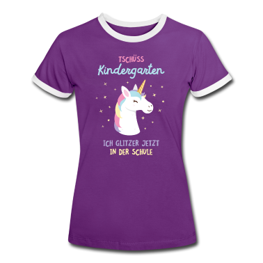 Einschulung T-Shirt - Einschulung, Tschüss Kindergarten, Einhorn