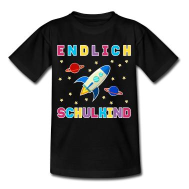 Einschulung T-Shirt - Endlich Schulkind Schulanfang Einschulung Rakete