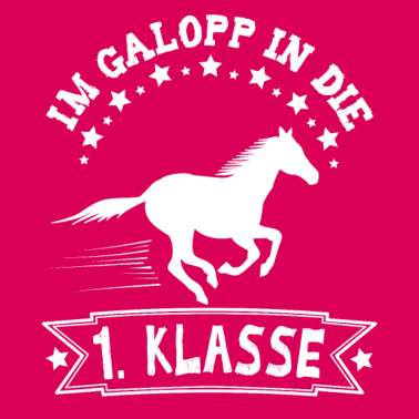 Motiv Einschulung Pferd Galopp