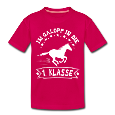 Einschulung T-Shirt - Einschulung Pferd Galopp