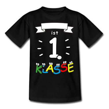 Einschulung T-Shirt - Erste Klasse T-Shirt für Schulanfänger mit Name