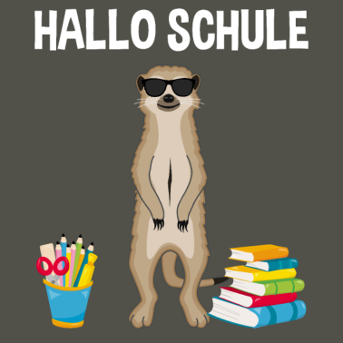 Motiv Einschulung Schulbeginn Schulanfang Erdmännchen