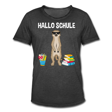 Einschulung T-Shirt - Einschulung Schulbeginn Schulanfang Erdmännchen