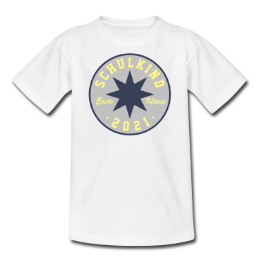 Einschulung T-Shirt - SCHULKIND 2021 - ERSTE KLASSE - ERSTER SCHULTAG