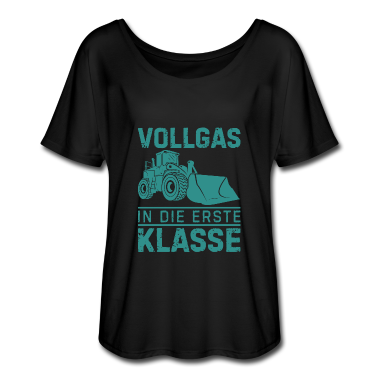 Einschulung T-Shirt - Vollgas in die erste klasse Geschenk Einschulung