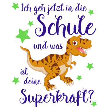 Motiv Einschulung Shirt Junge | Dino Shirt