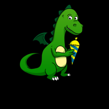 Motiv Schulkind Schultüte Dino Dinosaurier Schulanfang