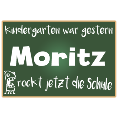 Motiv Moritz rockt jetzt die Schule Kindershirt