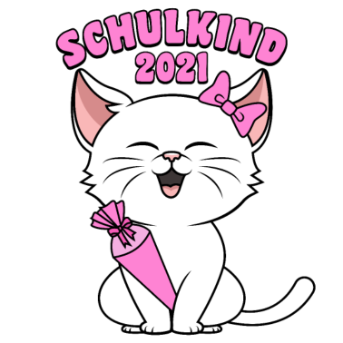 Motiv Schulkind 2021 Katze Einschulung Schulanfang