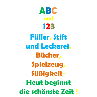 Motiv Einschulung ABC Schulanfang Schule Kinder Idee