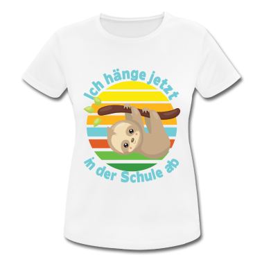 Einschulung T-Shirt - Schulkind Einschulung Faultier abhängen Schule