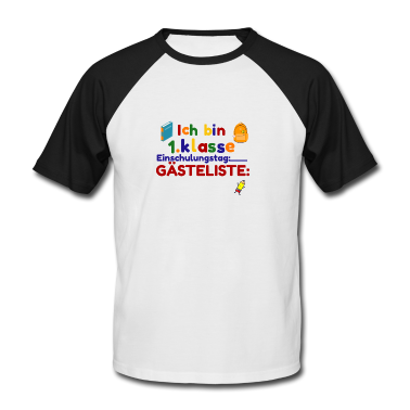 Einschulung T-Shirt - Kinder Gästeliste Einschulung Erste 1.Klasse Shirt