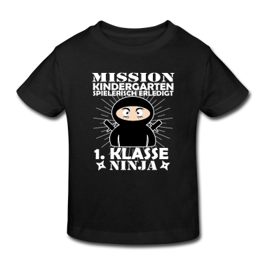 Einschulung T-Shirt - Kindergarten Ninja Erstklässler Einschulung Lustig