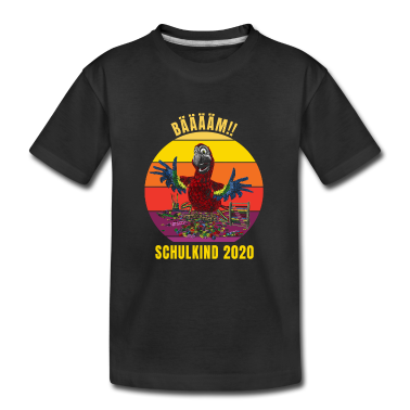 Einschulung T-Shirt - Schulkind Bäääm!! Bunter Papagei Einschulung