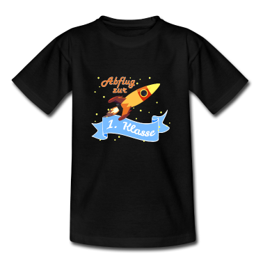 Einschulung T-Shirt - Abflug Rakete 1. Klasse Schulstart Einschulung