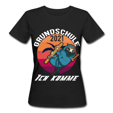 Einschulung T-Shirt - Ninja Faultier Schulranzen Schulanfang