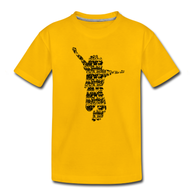 Einschulung T-Shirt - Schulkind hüpft Schulanfang