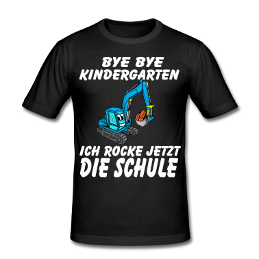 Einschulung T-Shirt - Einschulung Bagger Schulkind Schule Schulanfang