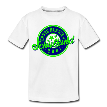 Einschulung T-Shirt - SCHULKIND 2021 - ERSTE KLASSE - ERSTER SCHULTAG 21