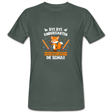 Einschulung T-Shirt - Bye Bye Kindergarten Einschulung Fuchs Geschenk