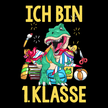 Motiv Schulbeginn Einschulung Schulanfänger T-Rex