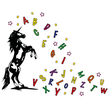 Motiv einhorn-abc-schulanfang