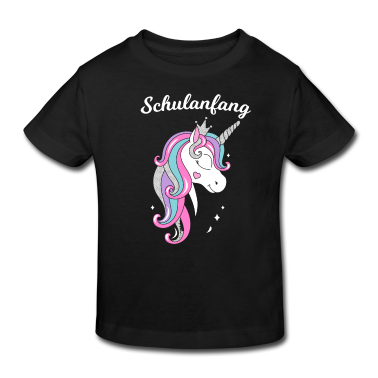 Einschulung T-Shirt - Schulanfang Einhorn Glitzer Spruch Geschenk