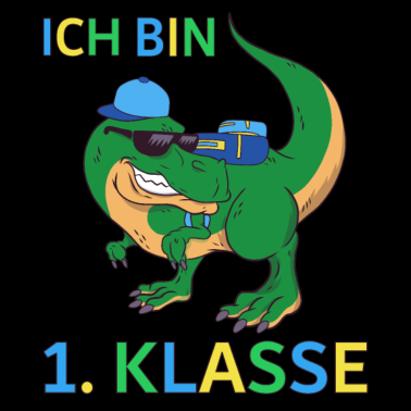 Motiv Schulkind Einschulung Dino T-Rex Geschenk