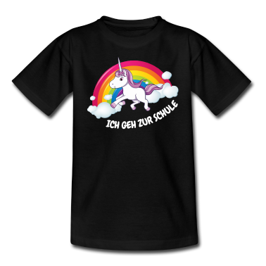 Einschulung T-Shirt - SCHULKIND 2021 - ERSTE KLASSE - EINHORN - UNICORN
