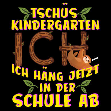 Motiv Faultier in der Schule Geschenk zur Einschulung