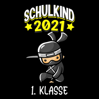 Motiv Schulkind 2021 1. Klasse Ninja Einschulung Jungen