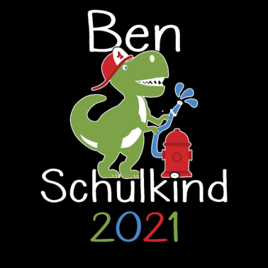 Motiv Ben 2021 T-Rex Einschulung Erstklässler 2021