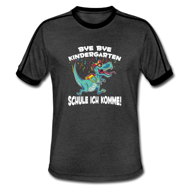 Einschulung T-Shirt - Dino Schulanfang Junge Dinosaurier Einschulung